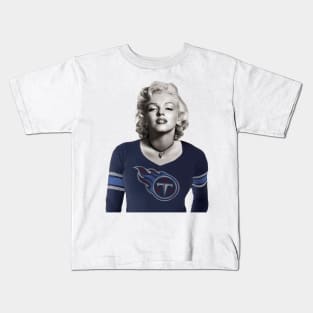 Marilyn Loves the Titans Kids T-Shirt